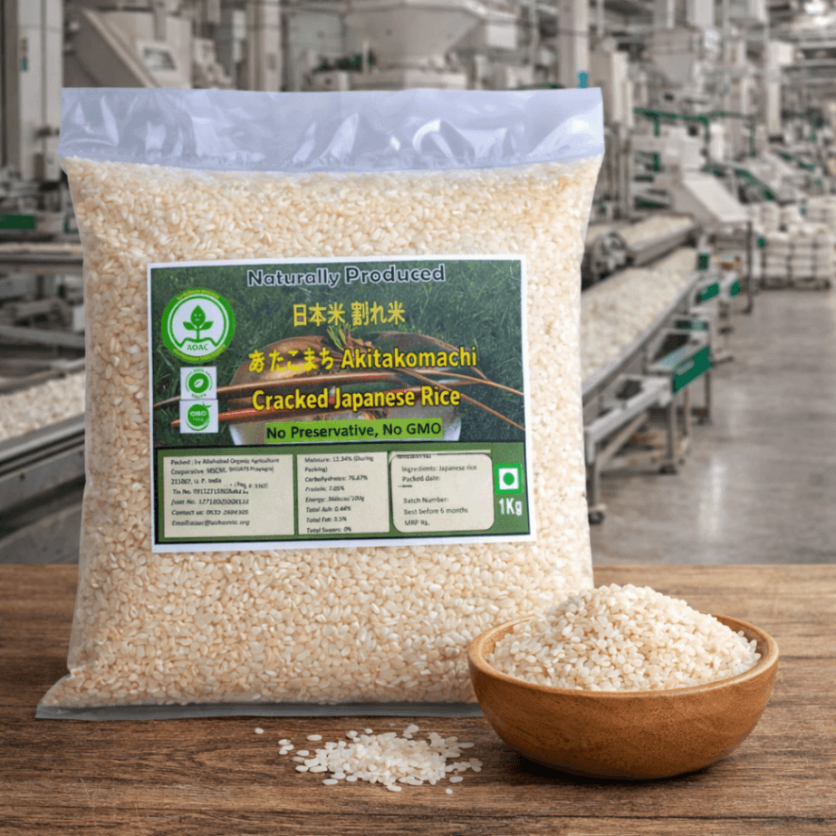Cracked rice Akitakomachi